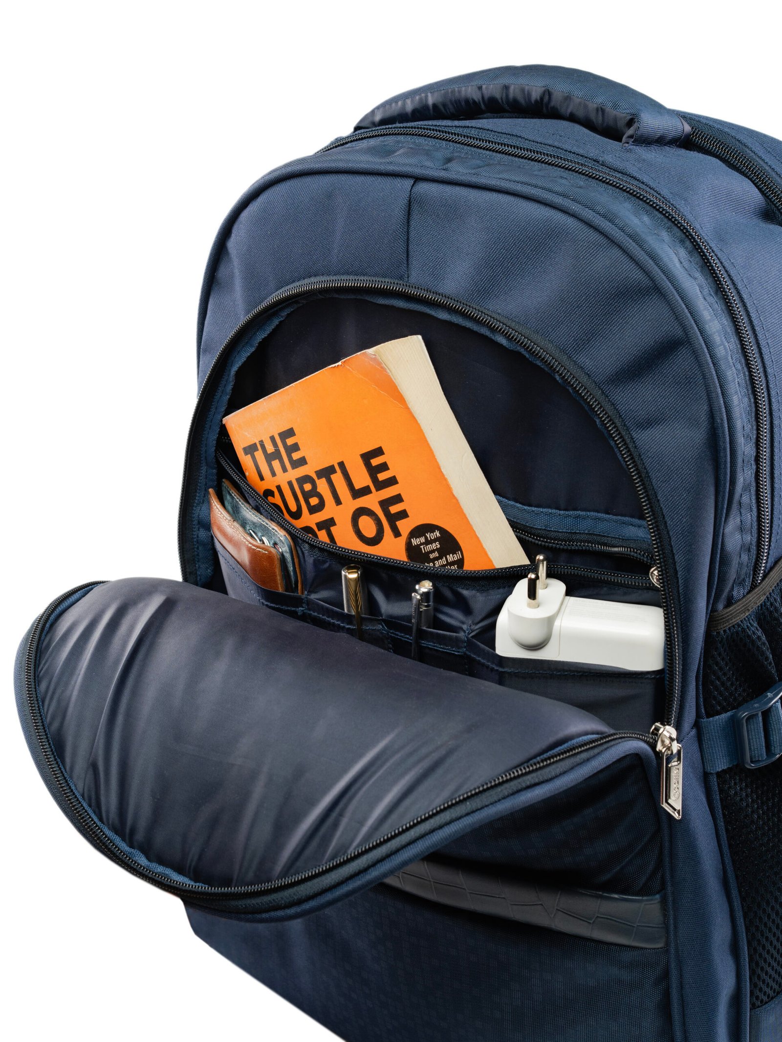 Crocodile Navy Backpack – Premium, Posh & Everyday Ready - Image 4