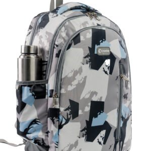Carrie Printed Backpack for Men & Women | Stylish Lightweight Travel & School Bag with Bottle Holder