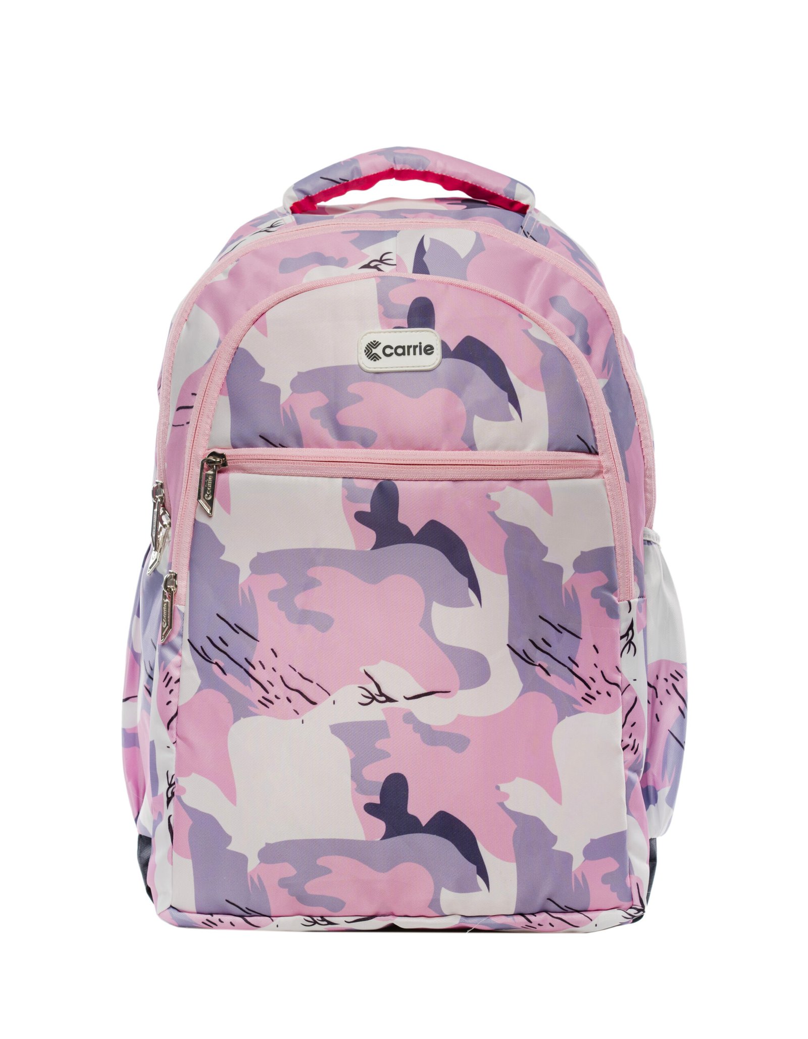 Carrie Pink & Purple Camo Backpack β Stylish, Spacious & Durable - Image 4