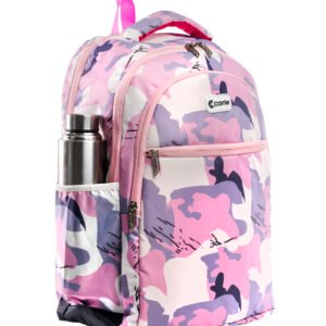 Carrie Pink & Purple Camo Backpack β Stylish, Spacious & Durable