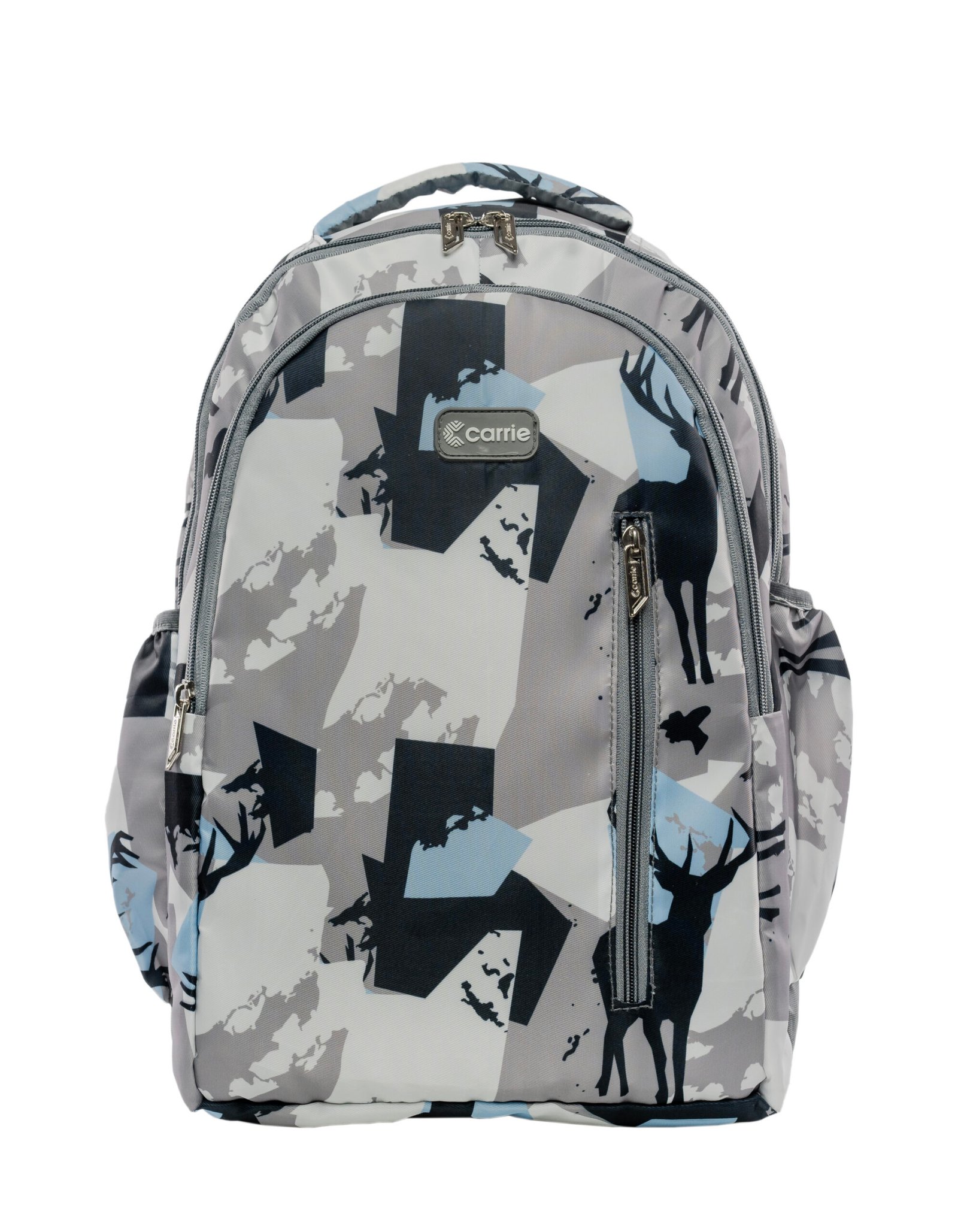 Carrie Printed Backpack for Men & Women | Stylish Lightweight Travel & School Bag with Bottle Holder - Image 4