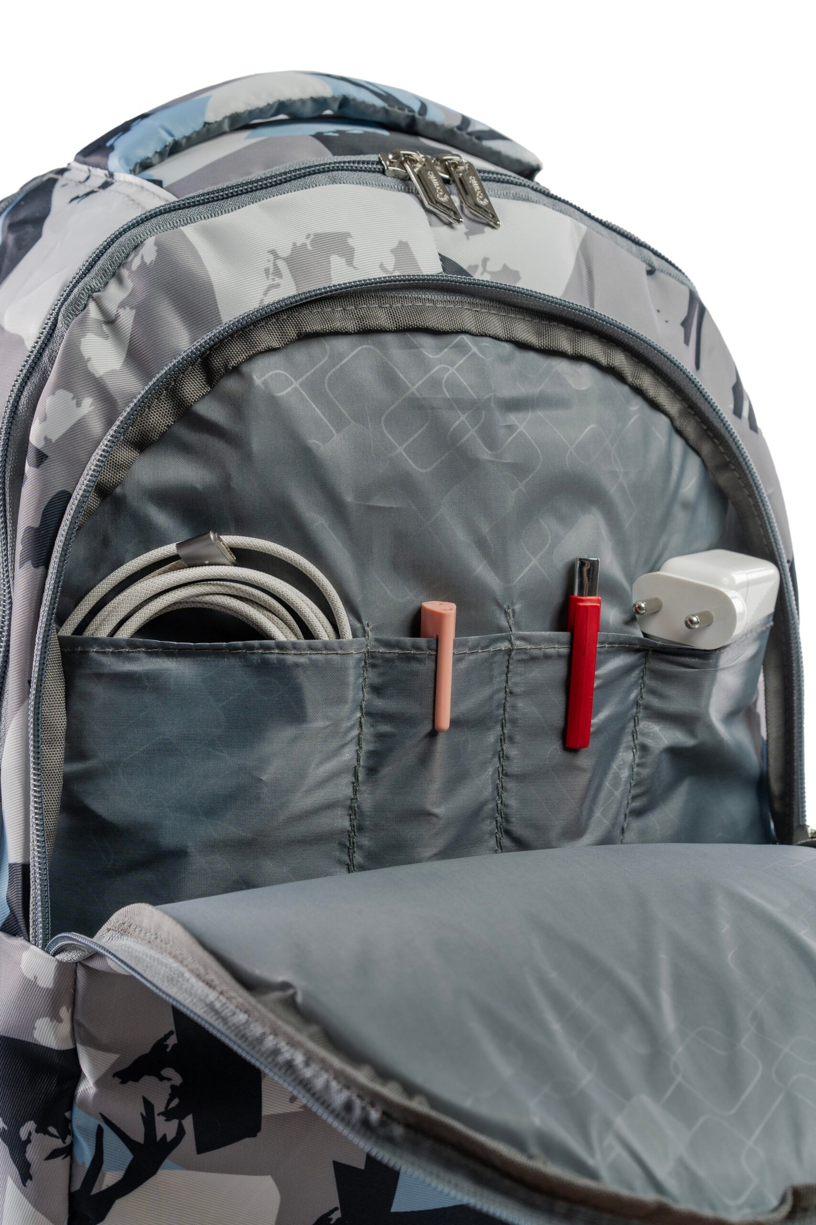 Carrie Printed Backpack for Men & Women | Stylish Lightweight Travel & School Bag with Bottle Holder - Image 3