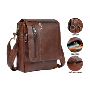 Carrie Brown Crossbody Sling Bag – Stylish, Robust & Functional