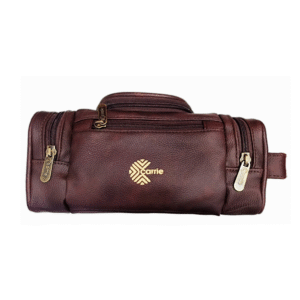 Carrie Toiletry Bag – Brown | Compact, Stylish & Travel Ready