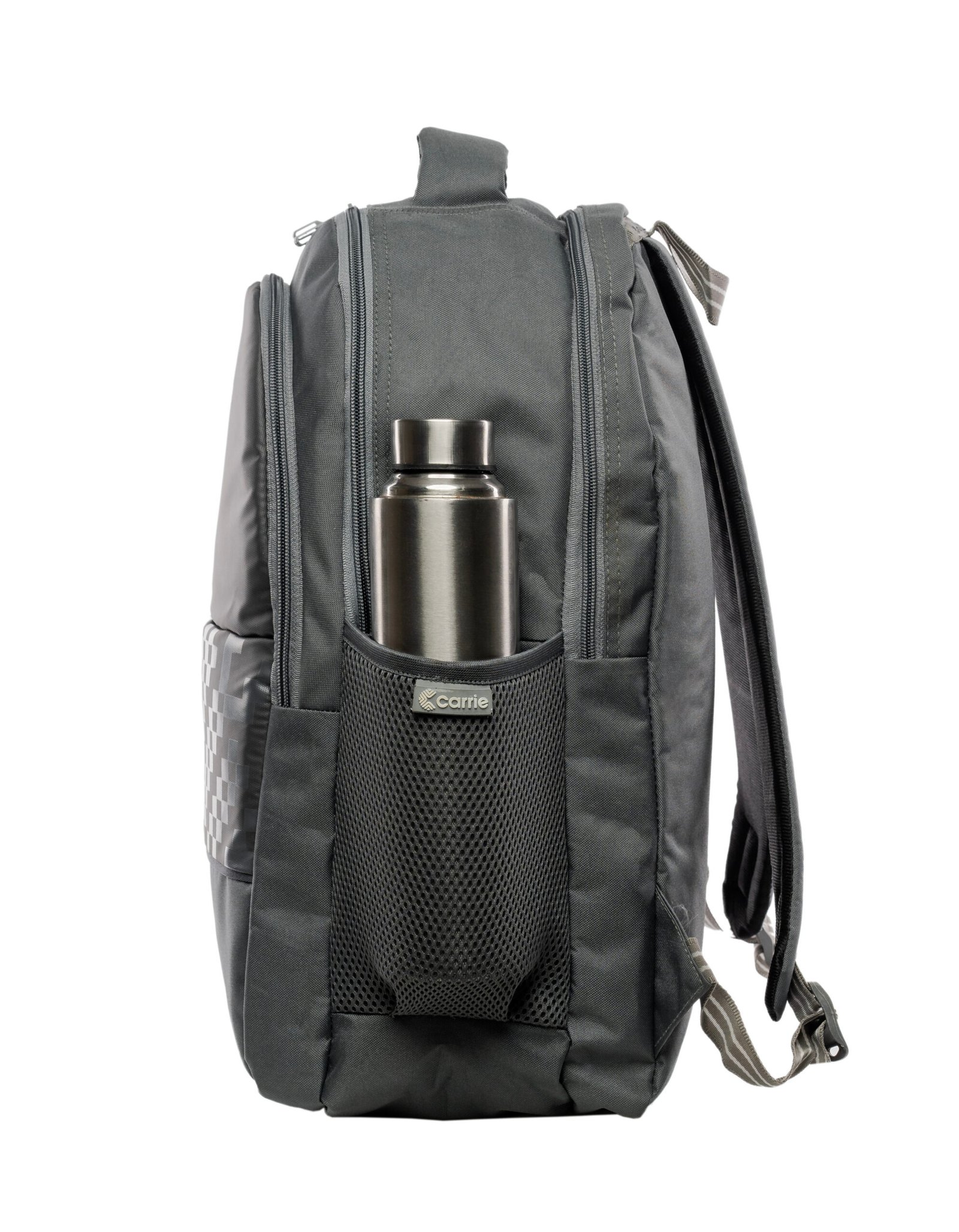 Carrie Mosaic Gray Laptop Backpack – Stylish, Durable & Water-Resistant Bag for College, Office & Travel - Image 2