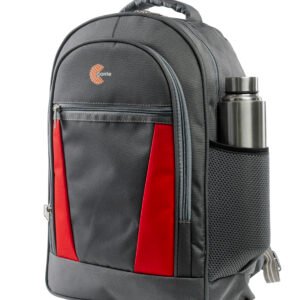Treasure Backpack – Grey with Red Accent | Durable, Stylish & Everyday Essential